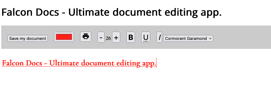 Document editor