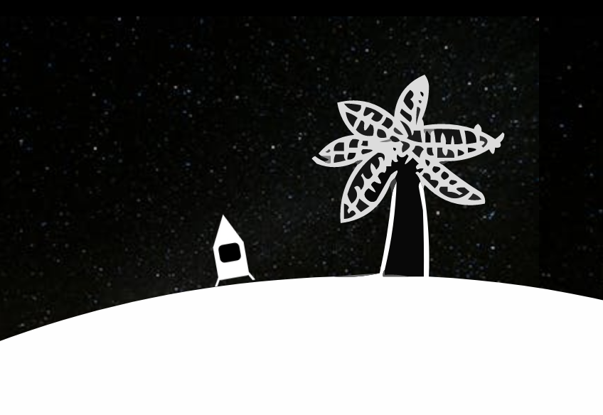 An image of the space exploring game