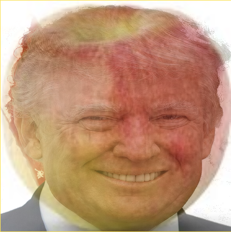 Donald Trump combined with an apple